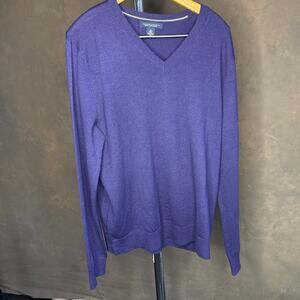 Banana Republic Merino Wool Sweater Men’s Large Purple Minimalist Old Money